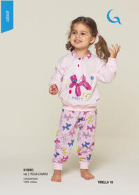 BABY GIRL'S S/L PAJAMAS U10003 Tellini S.r.l. Wholesale Clothing